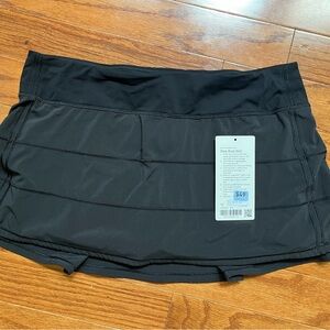 Lululemon pace rival skirt, black, size 12